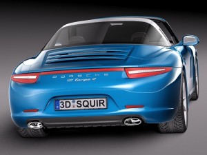 Porsche 911 Targa 2015 3D 模型