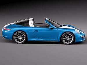 Porsche 911 Targa 2015 3D 模型