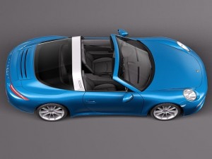 Porsche 911 Targa 2015 3D 模型