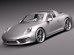 Porsche 911 Targa 2015 3D 模型