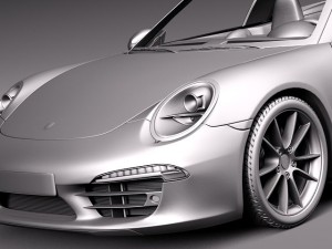 Porsche 911 Targa 2015 3D 模型