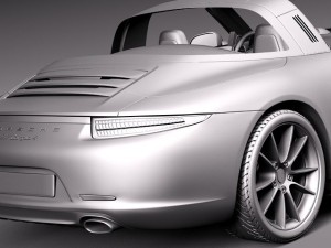 Porsche 911 Targa 2015 3D 模型