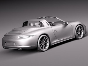 Porsche 911 Targa 2015 3D 模型