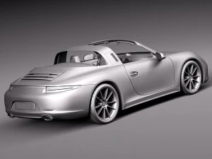 Porsche 911 Targa 2015 3D Model