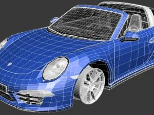 Porsche 911 Targa 2015 3D Model