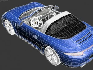 Porsche 911 Targa 2015 3D Model