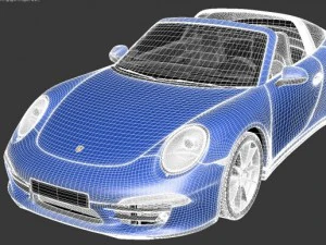 Porsche 911 Targa 2015 3D Model