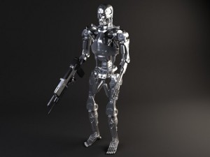 Terminator T800 Rigged 3D Model
