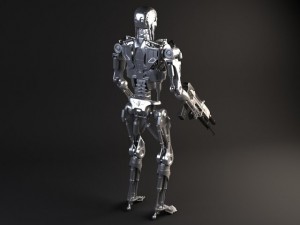 Terminator T800 Rigged 3D Model