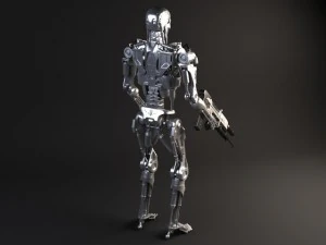 Terminatore T800 attrezzato Modello 3D