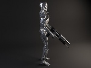 Terminator T800 Rigged 3D Model