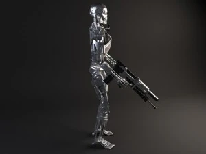 Terminatore T800 attrezzato Modello 3D