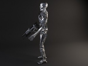 Terminator T800 Rigged 3D Model
