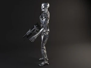 Terminatore T800 attrezzato Modello 3D