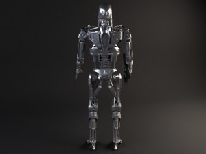 Terminator T800 Rigged 3D Model