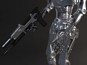 Terminatore T800 attrezzato Modello 3D