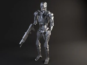 Terminatore T800 attrezzato Modello 3D