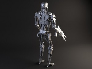Terminator T800 Rigged 3D Model