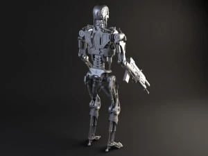 Terminatore T800 attrezzato Modello 3D