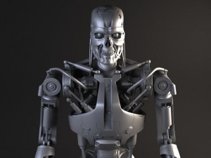 Terminator T800 Rigged 3D Model