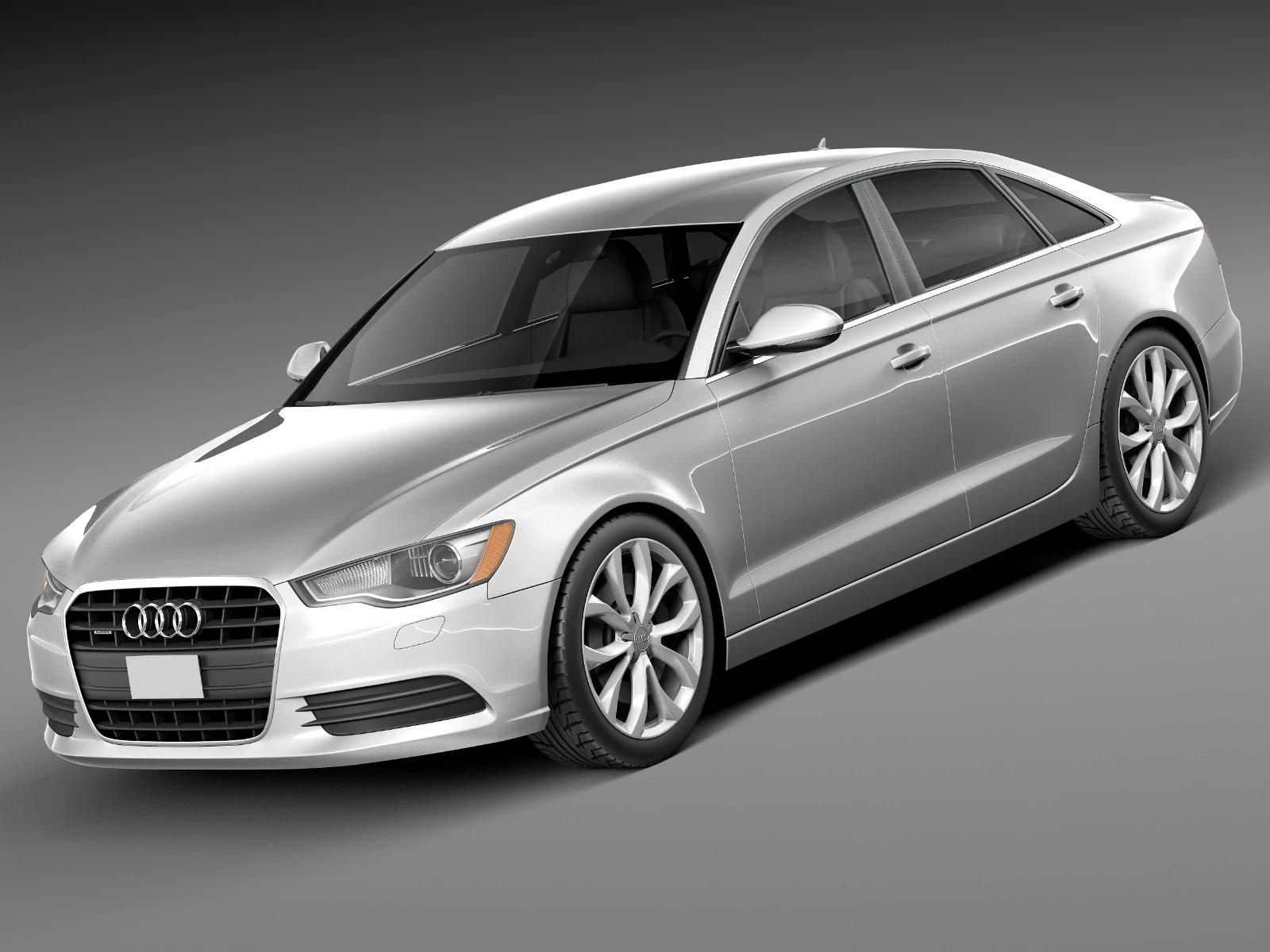 Audi A6 Sedan USA 2012-2015 3D Model .c4d .max .obj .3ds .fbx .stl .blend 