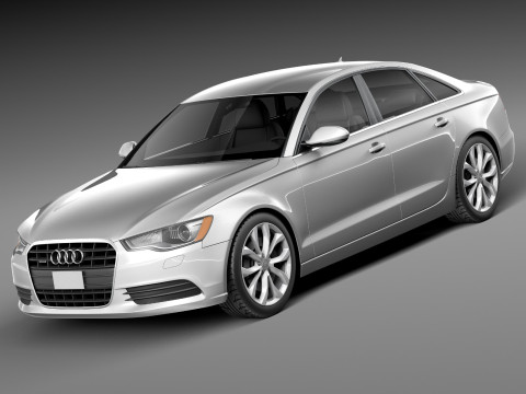 Audi A6 Sedan USA 2012-2015 3D Model