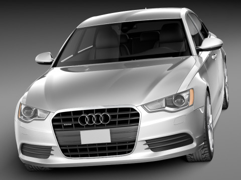 Audi A6 Sedan USA 2012-2015 3D Model