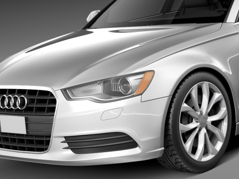 Audi A6 Sedan USA 2012-2015 3D Model