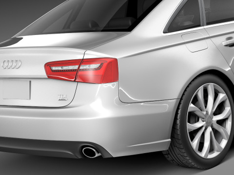 Audi A6 Sedan USA 2012-2015 3D Model