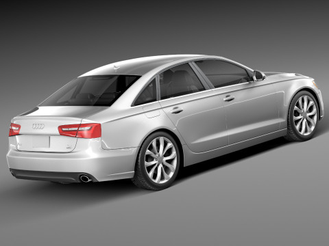 Audi A6 Sedan USA 2012-2015 3D Model