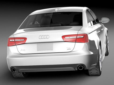Audi A6 Sedan USA 2012-2015 3D Model