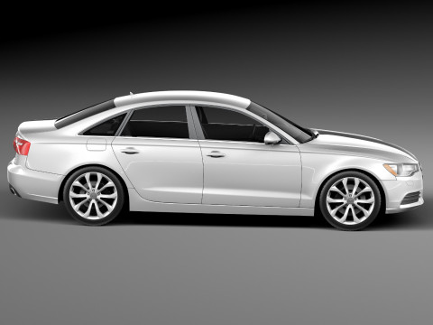 Audi A6 Sedan USA 2012-2015 3D Model