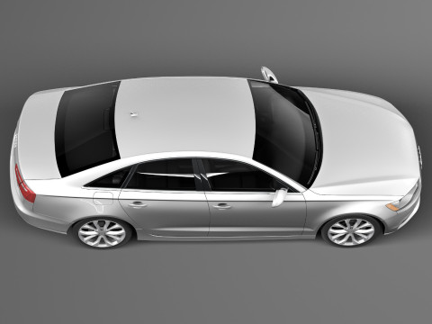 Audi A6 Sedan USA 2012-2015 3D Model