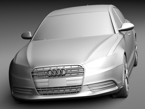 Audi A6 Sedan USA 2012-2015 3D Model