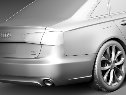 Audi A6 Sedan USA 2012-2015 3D Model