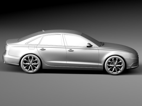 Audi A6 Sedan USA 2012-2015 3D Model