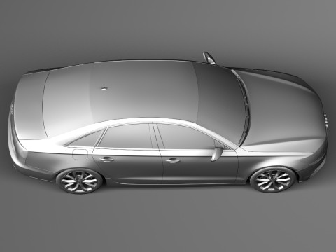 Audi A6 Sedan USA 2012-2015 3D Model