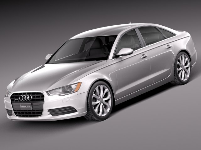 Audi A6 Sedan USA 2012-2015 Modello 3D .c4d .max .obj .3ds .fbx .stl .blend 