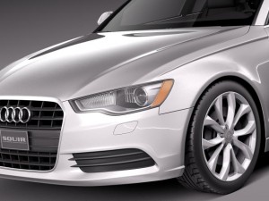 Audi A6 Sedan USA 2012-2015 Modello 3D