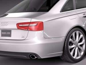 Audi A6 Sedan USA 2012-2015 Modello 3D