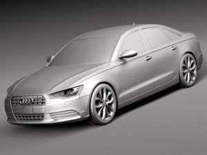 Audi A6 Sedan USA 2012-2015 Modello 3D