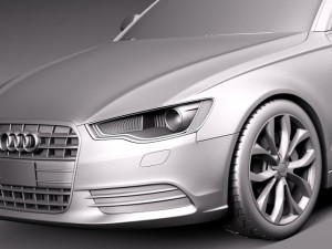 Audi A6 Sedan USA 2012-2015 Modello 3D