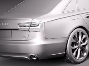 Audi A6 Sedan USA 2012-2015 Modello 3D