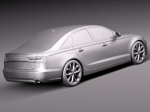 Audi A6 Sedan USA 2012-2015 Modello 3D