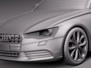 Audi A6 Sedan USA 2012-2015 Modello 3D