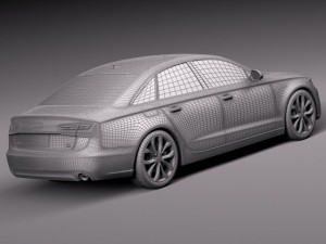 Audi A6 Sedan USA 2012-2015 Modello 3D