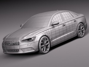 Audi A6 Sedan USA 2012-2015 Modello 3D