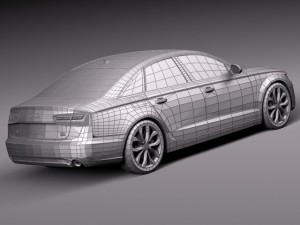 Audi A6 Sedan USA 2012-2015 Modello 3D