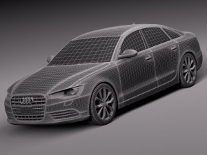Audi A6 Sedan USA 2012-2015 Modello 3D