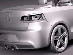 Volkswagen Golf R Convertible 2014 Modello 3D